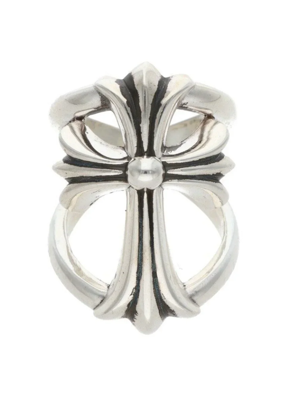 Chrome Hearts Infinity CH Cross Silver Ring